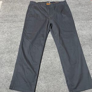 Dockers Pants Mens 38x32 Black Straight Fit Stretch Waterless Casual Chino
